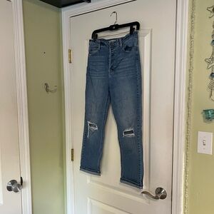 Women's Straight Leg Jeans in Blue